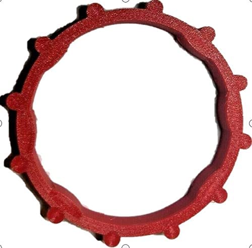 Compatible with Thrustmaster steering wheel base quick changerelease locking ring - Red color