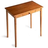 タンスのゲン パソコンデスク 幅75cm 引き出し付き 天然木 オフィスデスク ブラウン 25400034 00 【71339】