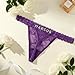 1-2 Pack Custom Name Thongs for Women - Personalized Sexy Lace Thong Underwear, Custom Thong Bikini with His Name - Women's Custom Panties & Custom Personalized Valentine, Christmas Thong Gift