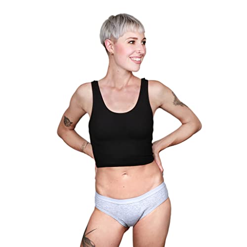 Taynie Classic extra stark Periodenunterwäsche - auslaufsichere & atmungsaktive Periodenslips - ersetzt 3,5 Tampons, Tragedauer bis 12 Std, waschbar bis 60°C (34, Grau) Cover