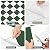MORCART 20Pcs Peel and Stick Floor Tile, 7.87" x 7.87" Vinyl Flooring Waterproof DIY Flooring for Bathroom, Kitchen, Fireplace, Pet House, Stairs, Bedrooms, Wall White Green