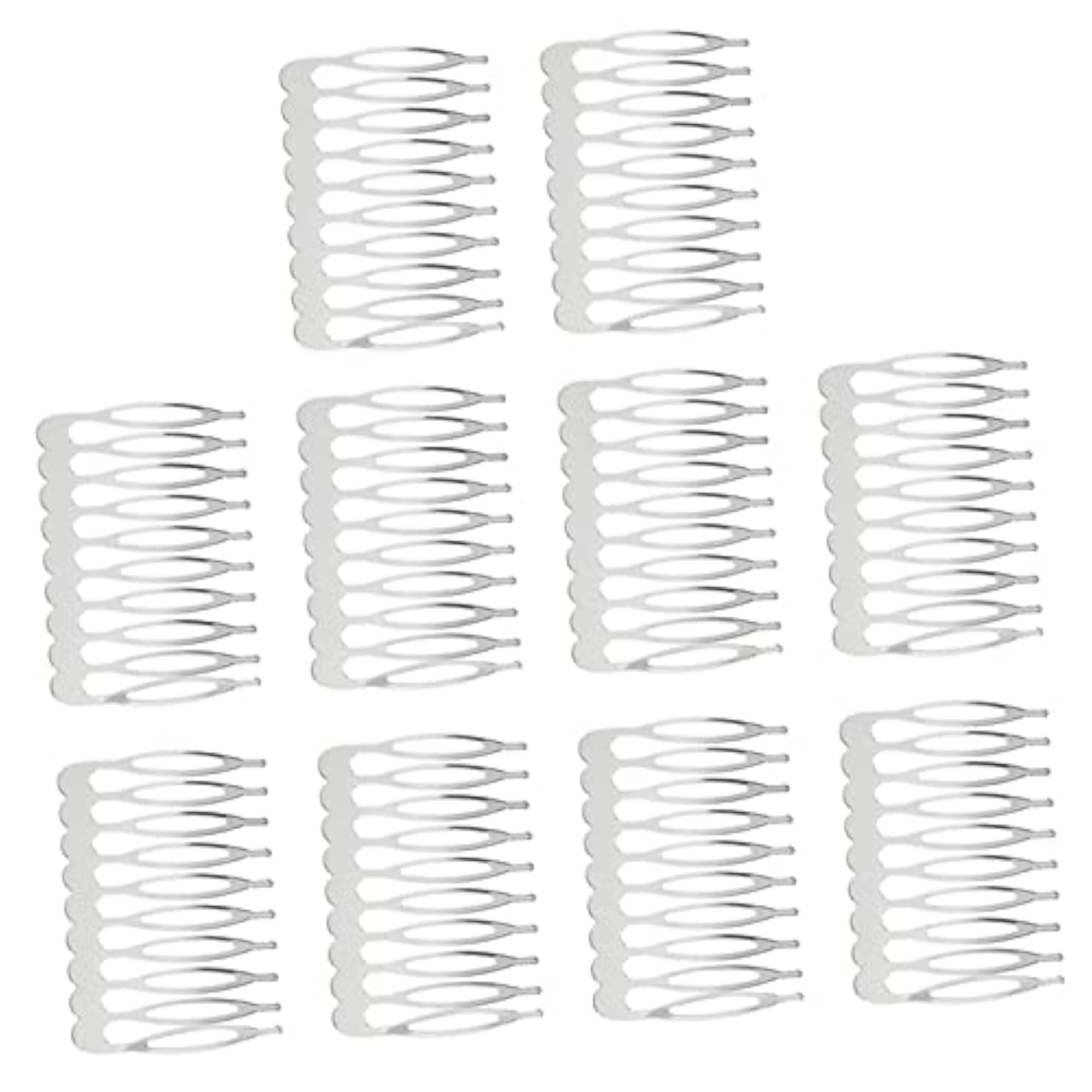10 Pieces Fancy DIY Metal Wire Hair Clips Combs