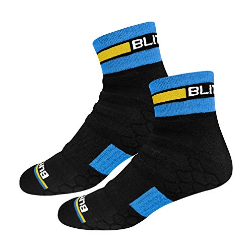 BLITZSOX Hi-Tech Performance Sports Socks for Men (Badminton, Running, Gym & Indoor Training), Pack of 3