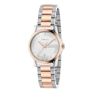 Gucci Swiss Quartz Stainless Steel Dress Two-Tone women’s Watch(Model: YA126564)