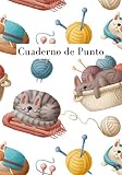  Cuaderno de Punto: Cuaderno de tejido de punto  Libro de tejido de punto para completar  Creación de tejido de punto  Diario de un completo