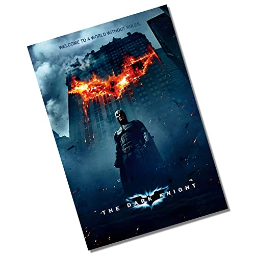 Metal The Dark Knight Batman Affiche du film en étain en aluminium Plaque murale Art de porte Plaque de film TV Chambre Man Cave Taille A6 15 x 10 mm Petit D1 Cover