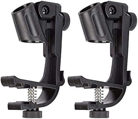 Clip on Drum Rim Shockproof Mount Adjustable Microphone Mic Clamp Stand Holder Bracket image 4