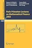Paris-Princeton Lectures on Mathematical Finance 2003 (Lecture Notes in Mathematics (1847))