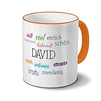 Personalisiert Kaffeebecher „Martin“ – Graviert Mit SoftTouch-Oberfläche, 300 Ml, Schwarz