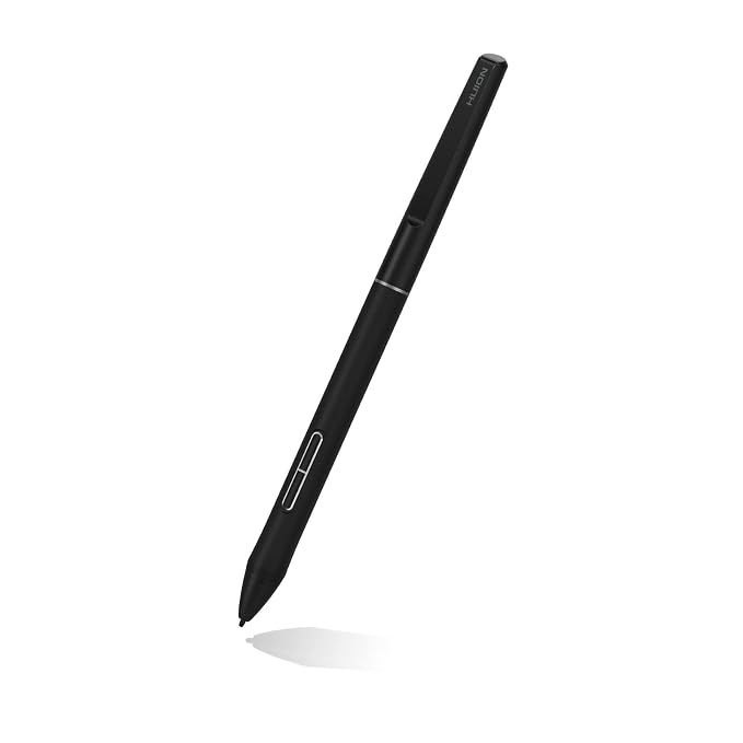 Huion Battery-Free Slim Pen Pw550S 9.5Mm Diameter For Inspiroy 2/Giano/Keydial/Dial 2 Kamvas 12/13/16 2021/22 Series/24 Series,Kamvas Pro 13 (2.5K)/Pro 16 (2.5K)/Pro 16 (4K)/Pro 24 (4K)-Black,Tablet