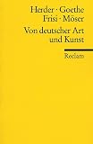 Von deutscher Art und Kunst