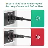 CROWNFUL Mini Fridge, 4 Liter 6 Can Portable Cooler and Warmer, Personal Fridge for Skin Care, Cosmetics, Food, Great for Bedroom, Office, Car, Dorm, ETL Listed (White) - Image 8