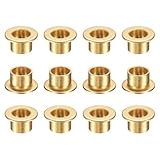 sourcing map 12 cuscinetti a manicotto flangiato, foro 8 mm x 10 mm OD x lunghezza 8 mm, boccole autolubrificanti in bronzo sinterizzato