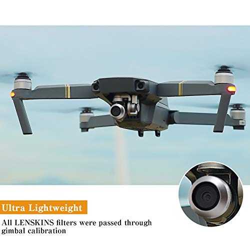 Lenskins Mrc Nd Filter 3-Pack (Nd8/Nd16/Nd32) Snug Fit For Dji Mavic Pro/Platinum Drone Quadcopter, Agc Optical Glass, Multi Coated, Dji Lens Kit Neutral Density Filter Set #TOP4