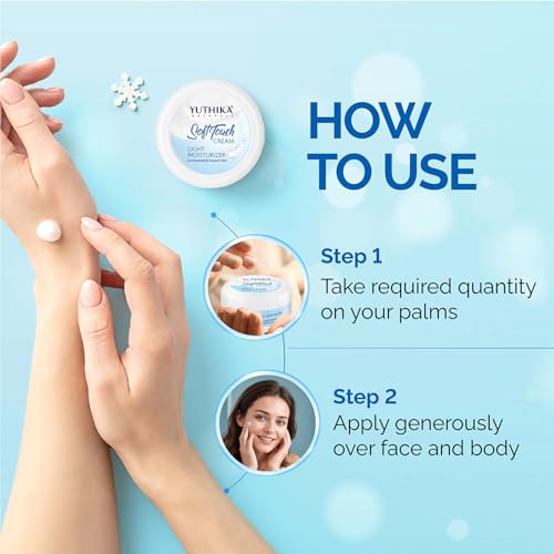 Image of Yuthika Almond Body Lotion 300ml with Moisturizer Cream 100ml, Nourishing Body Lotion and Winter Cream for Face, Hand, Body, Dry Skin, Instant Hydration, Non Greasy Formula