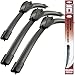 Produktbild Recambo SCHEIBENWISCHER VORNE + HINTEN kompatibel für Mercedes A-Klasse W168 Vaneo W414 (3er Set: 600mm / 350mm / 650mm)