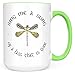 Sweet & Salty Novelty Coffee Mugs, Skye Boat Song Outlander Coffee Mug, Outlander Gifts for Women, Claire Fraser Jamie Fraser Outlander Merchandise 15oz White/Light Green