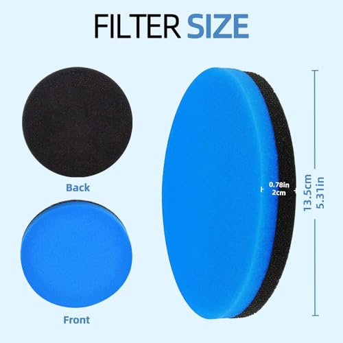 Image of 10-Pack Style 12141 Scented Replacement Filter: for BISSELL Febreze 1214 Cleanview & PowerGlide Pet - Replacement Air Filters Odor Eliminator, Blue Foam With Fragrance