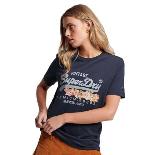 T shirt floral femme Superdry Logo Vintage Premium - vue 5