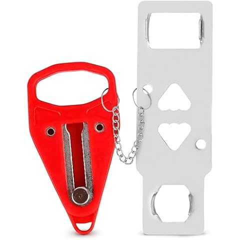 Portable Door Lock for Travel - Privacy Door Lock Travel Hotel Door Lock Safety Gadgets Door Lock Latch Travel Gadgets - Home Security Door Latch Lock Apartment Essentials Door Lock for Front Door Cover