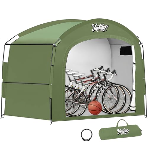 Yanledoo XXL Bike Storage Tent for 3-5 Bikes, Waterproof Outdoor Shelter by Yanledoo - Used condition - US$67.75