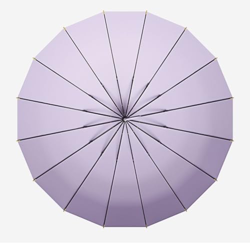 EERINESS Kompaktowy parasol do podróży prosty uchwyt automatyczne otwieranie 16 żeberek parasol z wodoodporną pokrywą na zewnątrz długi uchwyt parasol męski i damski parasol w jednolitym kolorze