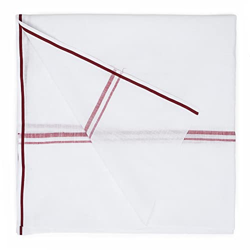 Image of Cotton Skin Friendly Summer Shrink Proof Bath Towel Pure Cotton Gamcha Soft 100% for Men and Boys All Purpose Living Handloom (White| Pack 04)