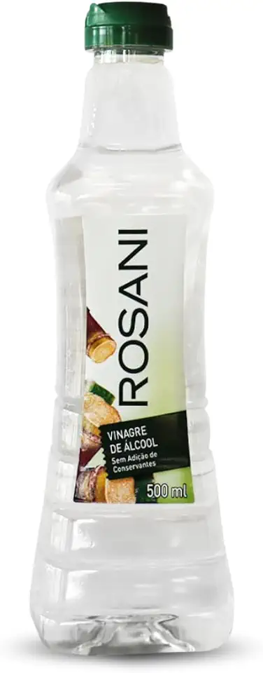 Vinagre De Álcool Rosani 500Ml, Vinagre Natural De Cana-De-Açúcar, Incolor, Sabor Neutro E Equilibrado, Ideal Para Carnes, Saladas E Sobremesas, Sem Conservantes, Excelência Em Vinagres Naturais, Prod