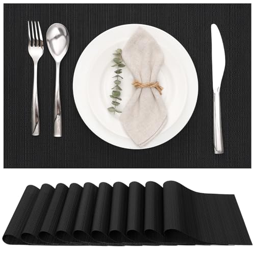 Myir JUN Lot de 10 Sets de Table Set de Table Lavable Dessous de Table