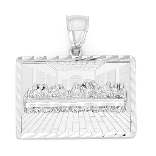 Golden Fire 925 Sterling Silver Last Supper Pendant