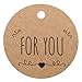 Valentine Tags,100PCS for You Tag Kraft Paper Gift Tag,Price Tag with 100 Feet String for Craft Projects and Wedding Party Favors