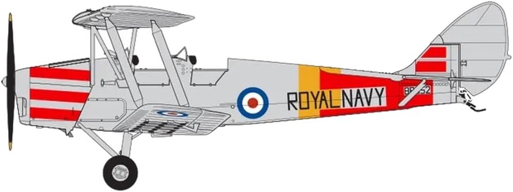 Airfix Model Airplane Kit Model - A04104A de Havilland Tiger Moth, Plastic Plane Model Kits for Adults & Kids, Skill Level 3, 1:48 Scale WW2 Military Aircraft Models - Real Aeroplane Models