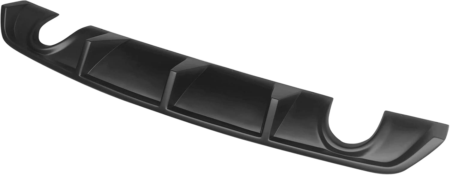 Rear Bumper Diffuser Compatible with 2012-2014 Dodge Charger SRT8, Factory Style PP Splitter Spoiler Valance Chin Diffuser Body kit by IKON MOTORSPORTS, 2013