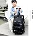 SYDARSYN Jungen Schultaschen mit Rollen, Grundschule Trolley Rucksäcke mit Lunch Tasche Federmäppchen 3-Teiliges Schultaschen-Sets für Kinder