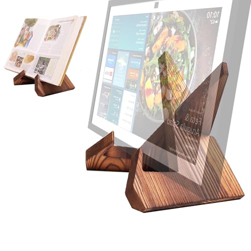 Wervorey Solid Wood Stand Compatible with Echo Show 15 Calendar Holder with 4 Non-Slip Silicone Pads Supports Horizontal or Vertical Display.Premium Desktop Wood Dock for Smart Home Calendar