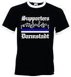 Sehr hoher Tragekomfort World-of-Shirt Herren Retro T-Shirt Darmstadt Supporter Utras