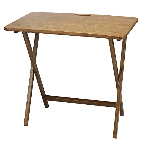 American Trails Arizona Solid American Red Oak Folding Table, Warm Brown (New) #TOP10