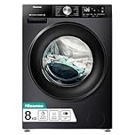 Hisense 3S WiFi Series WF3S8043BB3 8 KG Front Load Washing Machine Durable Inverter, Steam Wash, Quick Wash, 19 Programmes 1400 RPM White Energy Rating A