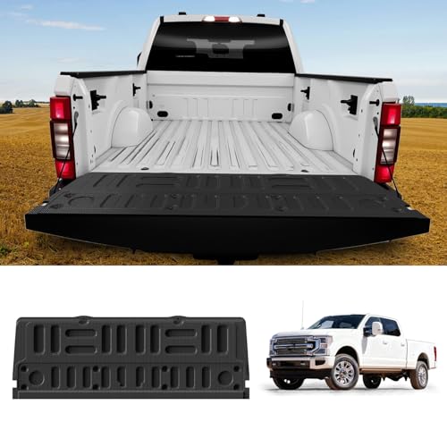 LASFIT Floor Mat Truck Tailgate Mat for 2022 2021 2020 2019 2018 2017 Ford Super Duty F250 F350 F450 Truck Bed (Not Fit Drop-in Liners) All Weather Protector TPE Tailgate Liner,1pc Black