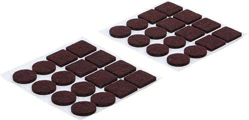 BGS Diy 80863 | Serie di feltrini adesivi | marrone | 32 pz.