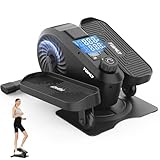 FUNMILY Under Desk Elliptical, Ellipse Leg Exerciser, Standing or Seated Mini Elliptical Machines, Portable Bike Pedal Exerciser for Seniors/Adults, Leg Workout Equipment for Home/Office (Black)
