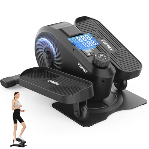 FUNMILY Under Desk Elliptical, Ellipse Leg Exerciser, Standing or Seated Mini Elliptical Machines,...