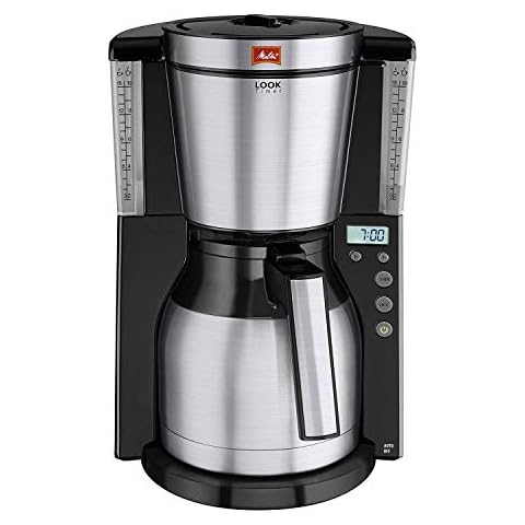 Melitta 6738044 Look Therm 1011-16, Filterkaffeemaschine mit Thermkanne und Timer-Funktion, AromaSelector, Schwarz Filter-Kaffeemaschine Cover