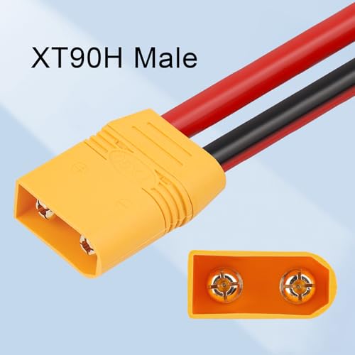 MOOKEERF 4 Pairs XT90H XT90 Plug Male and Female Connector with 150mm 10AWG Wire for RC Lipo Battery FPV Racing Drone by MOOKEERF - Image 2