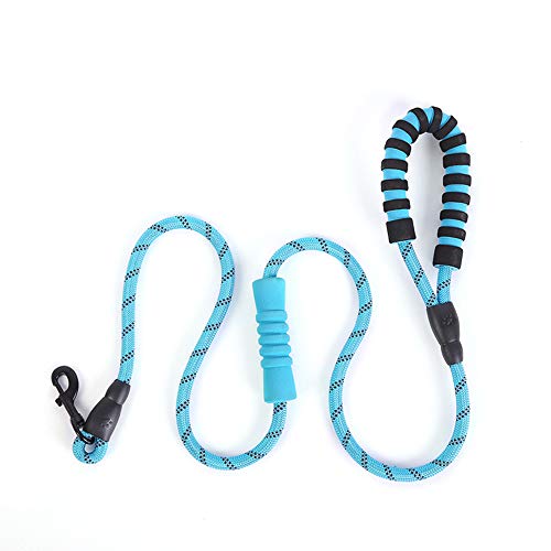 Festnight Dog Leash Double Handled Corda Reflexiva Cadeia Dog Traction Rope para Pet Training Andand