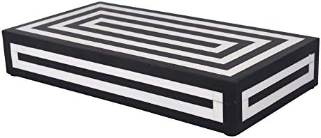Handicrafts Home Chevron Jewelry Gift Boxes - Decorative Organizer and Storage Box for Women Girls Bedroom Office, Closet  Christmas Gifts