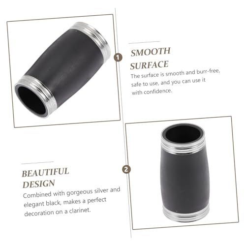 CONGARTENO High Pitch B Flat Clarinet Two-section Tuning Tube Replacement Barrel for Clarinet Accessories Lightweight with Smooth Surface Suitable for Band Practice Concerts Schools and More