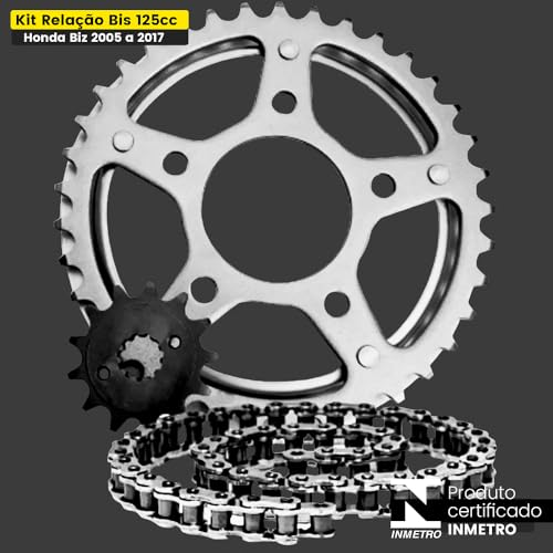 Kit Relação Transmissão Moto Biz 125 2005 A 2017