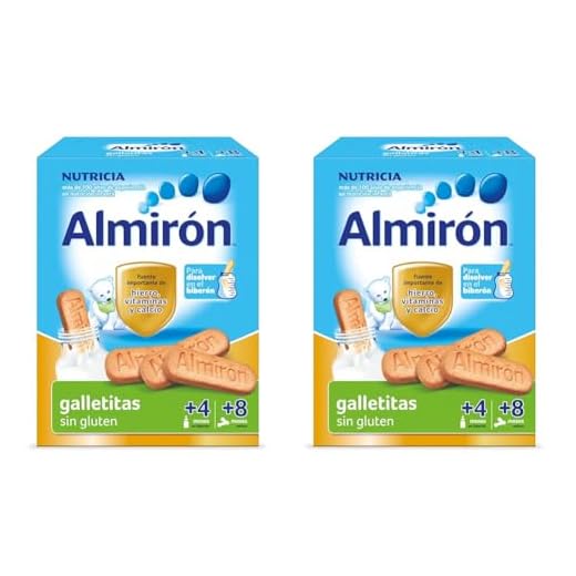 Almirón, Galletas para Bebé Sin Gluten, a partir de 4 Meses, 250g (Paquete de 2)