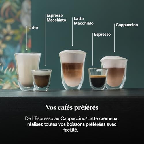 De'Longhi Dedica Style EC685.W, Machine à Café à Pompe en Acier Inoxydable Pour Café Moulu ou Dosettes, Machine à Espresso et Cappuccino, Réservoir de 1,3L, Système Anti-goutte, Blanc - Image 4